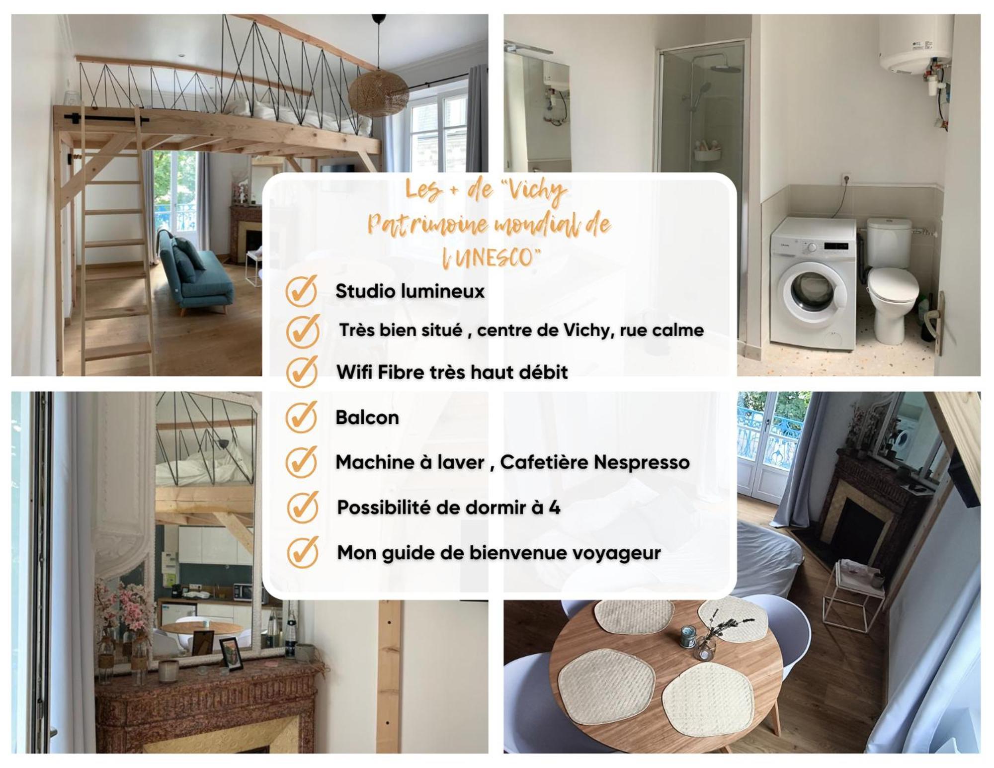 Studio Vichy Patrimoine Mondial Villa Marie Celine Eksteriør billede